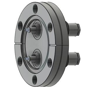 同軸 BNC-R-F-M2 2個付き ICF70 フランジ