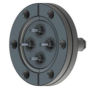 同軸 BNC-R-M2-SCREW 4個付き ICF70 フランジ