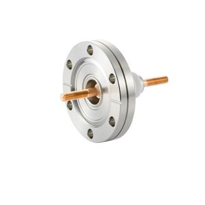 高電流 無酸素銅 電極 5kV - 145A 1個付 ICF70 フランジ  先端ねじ加工あり