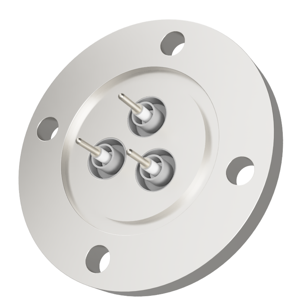 同軸 BNC-R-F-M2 3個付き VG40 フランジ