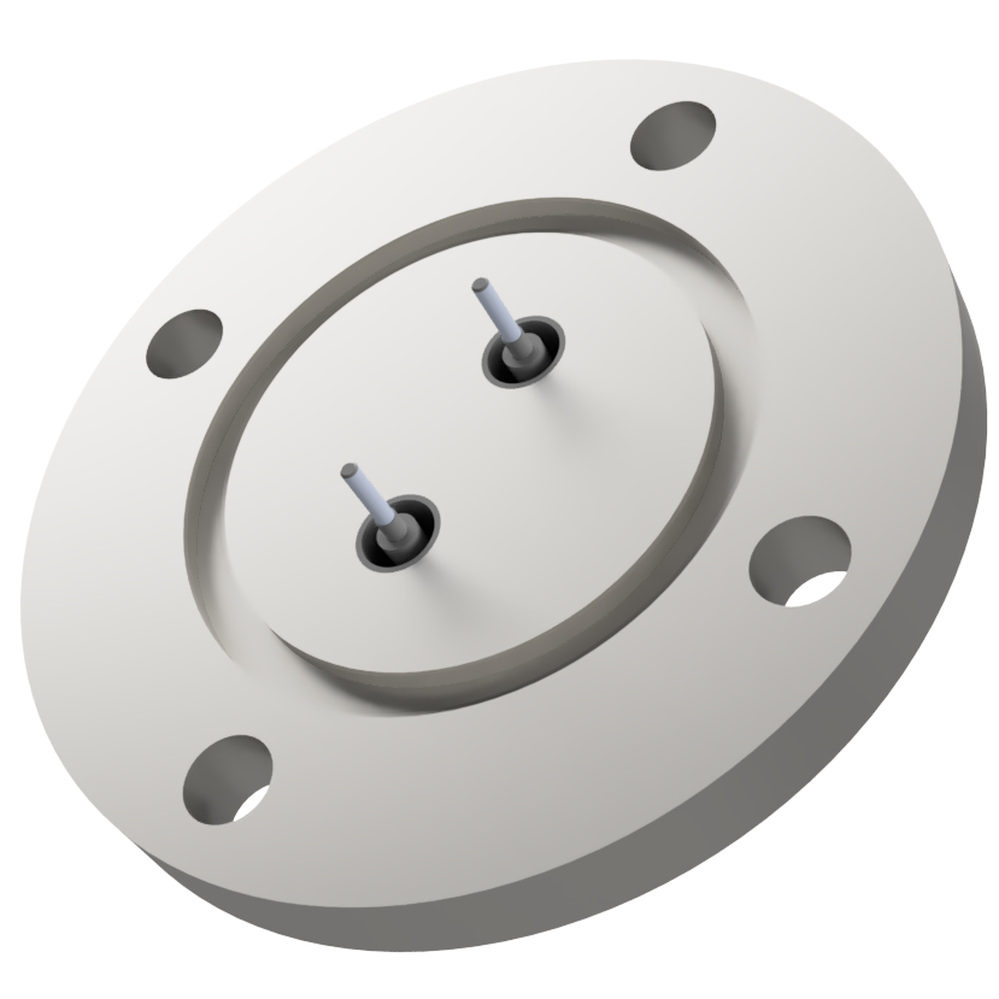 同軸 BNC-R-M2-SCREW 2個付き VG40 フランジ