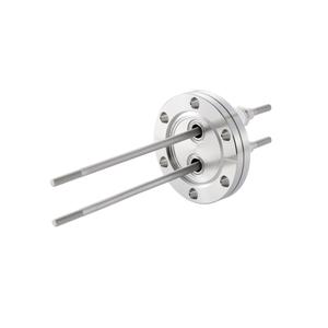 高電流 5kV - 110A Niめっき 2個付き ICF70 フランジ  先端ねじ加工あり