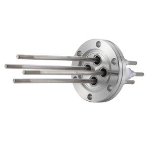 高電流 5kV - 110A Niめっき 4個付き ICF70 フランジ  先端ねじ加工あり