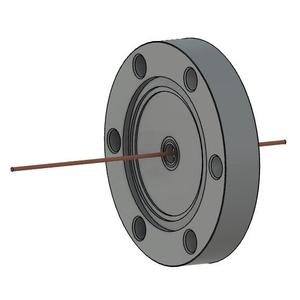 中電流 無酸素銅 コンパクトタイプ 5kV - 22A 1個付き ICF70 フランジ