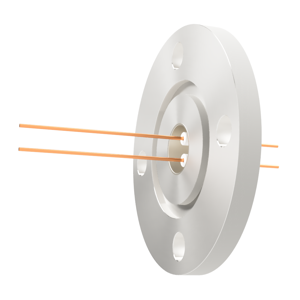 中電流 無酸素銅 コンパクトタイプ 5kV - 22A 2個付き VG40 フランジ