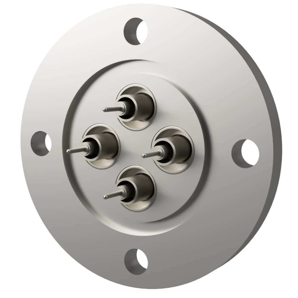 同軸 SHV-R-F 4個付き VG40フランジ