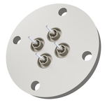 同軸 BNC-R-F-M2 4個付き VF40 フランジ