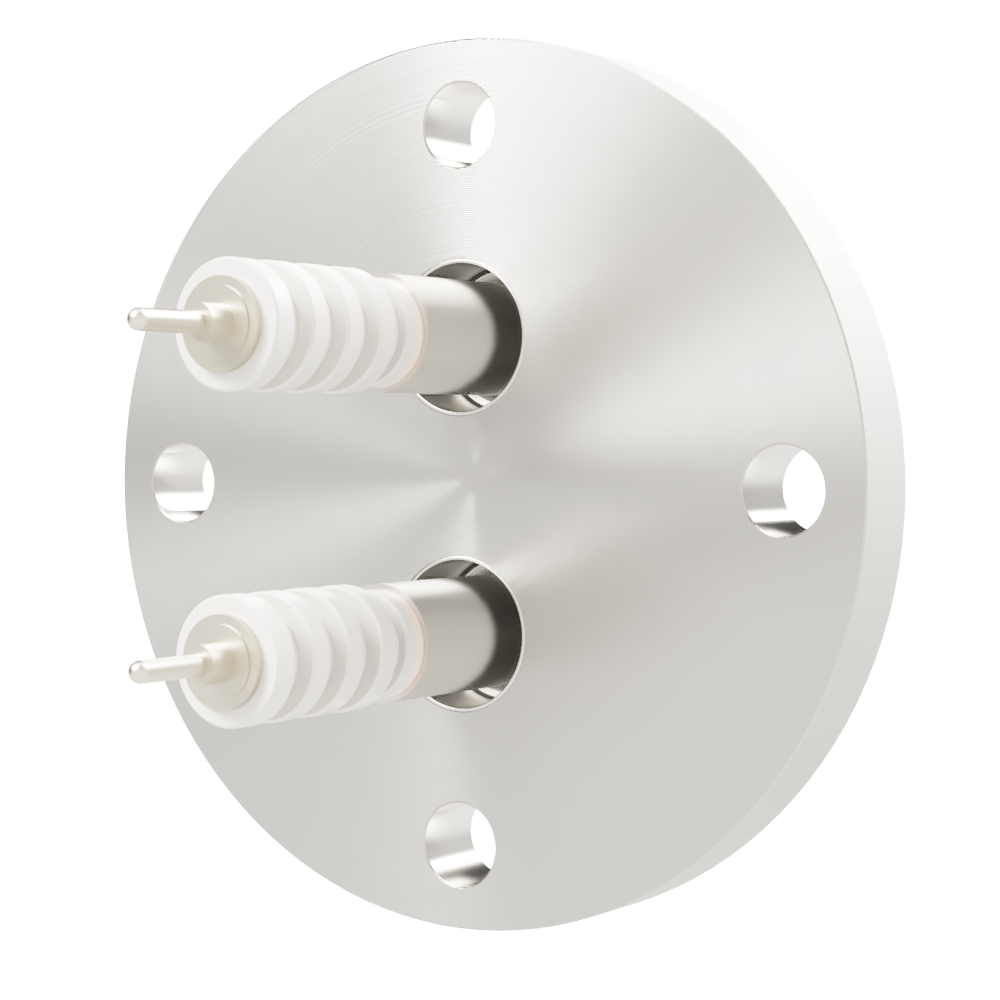 同軸 20kV-SHV-R 2個付き  VF40  フランジ