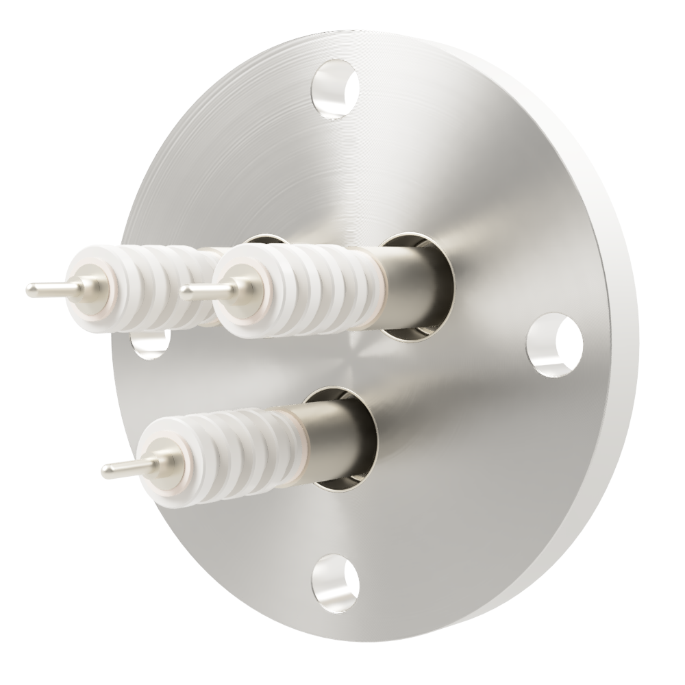 同軸 20kV-SHV-R 3個付き  VF40  フランジ