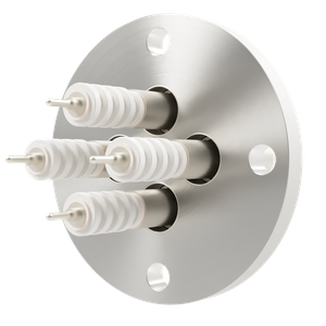 同軸 20kV-SHV-R 4個付き  VF40  フランジ