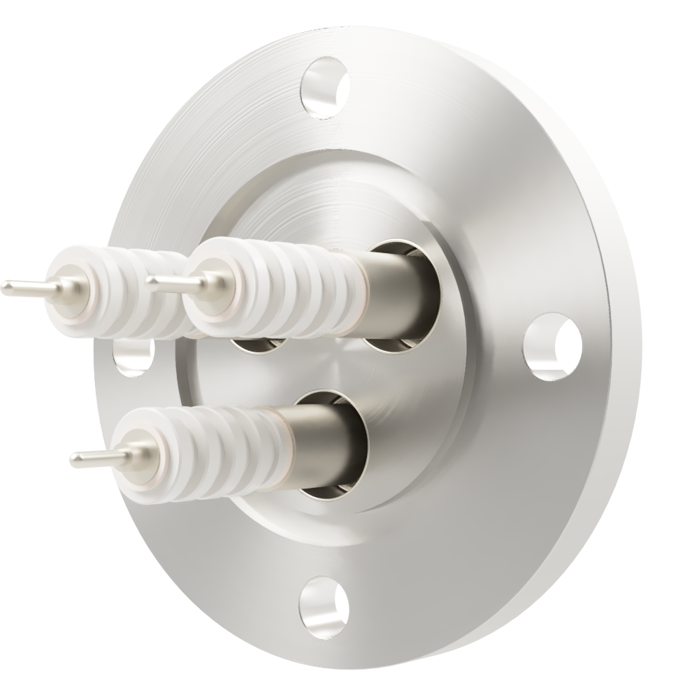 同軸 20kV-SHV-R 3個付き  VG40  フランジ