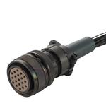 接続部品 大気側 プラグ+ポリエチレン被覆ケーブル付 BURNDY 19PIN L=5000
