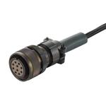 接続部品 大気側 プラグ+ポリエチレン被覆ケーブル付 MS 10PIN L=2500
