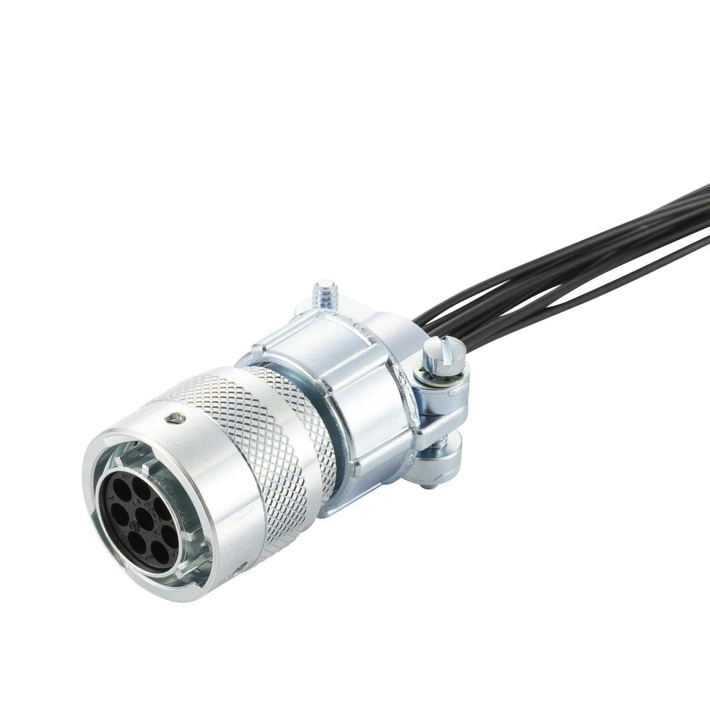 接続部品 大気側 プラグ+ポリエチレン被覆ケーブル付 BURNDY 8PIN L=1000