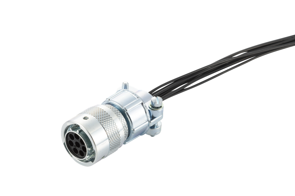 接続部品 大気側 プラグ+ポリエチレン被覆ケーブル付 BURNDY 8PIN L=2500