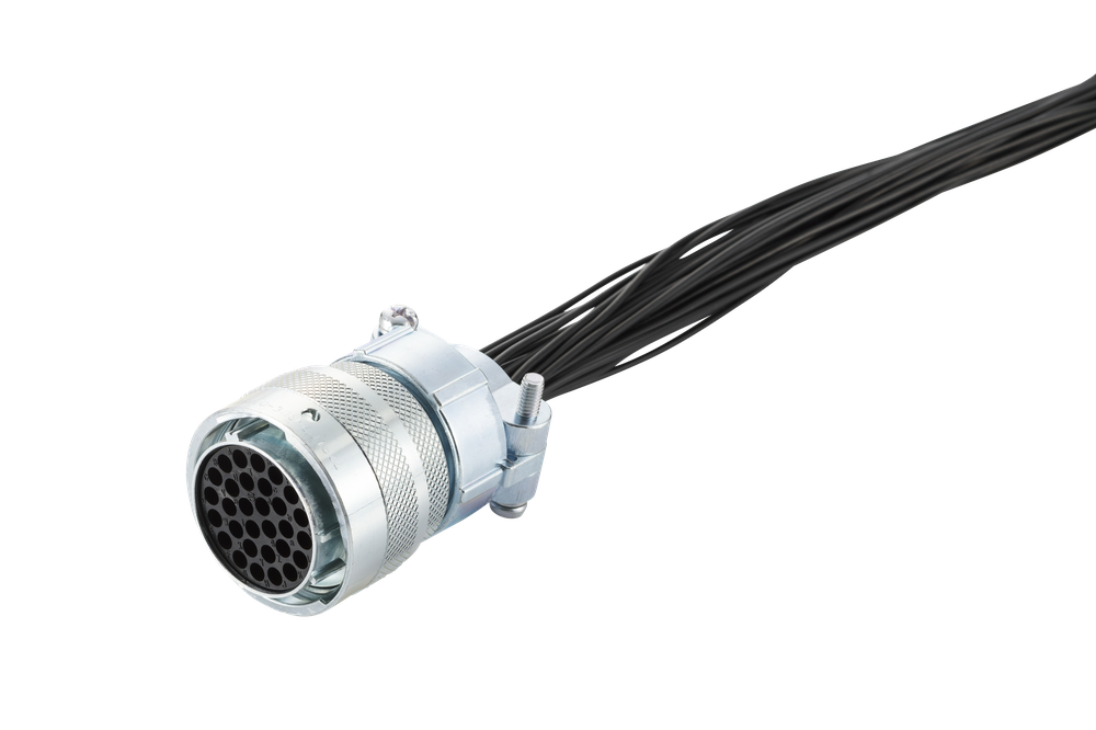 接続部品 大気側 プラグ+ポリエチレン被覆ケーブル付 BURNDY 30PIN L=5000