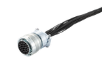 接続部品 大気側 プラグ+ポリエチレン被覆ケーブル付 BURNDY 30PIN L=5000
