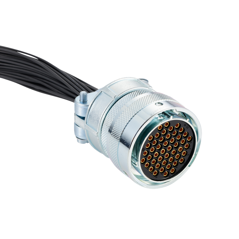 接続部品 大気側 プラグ+ポリエチレン被覆ケーブル付 BURNDY 48PIN L=5000