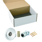 多ピン BURNDY 高電流 8 PIN NW/KF25 フランジ ガイド付き セット(耐熱温度250℃)