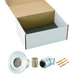 多ピン BURNDY 高電流 19 PIN NW/KF40 フランジ ガイド付き セット(耐熱温度250℃)