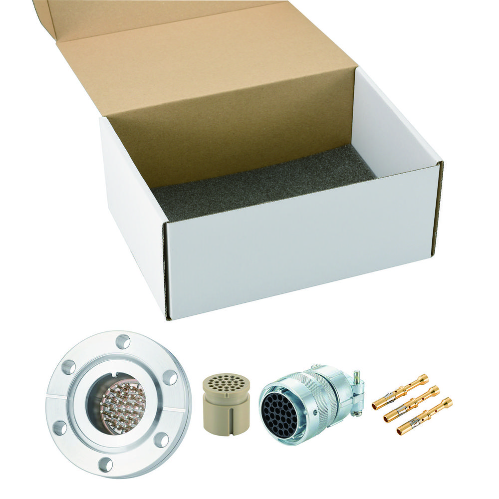 多ピン BURNDY 高電流 30 PIN ICF70 フランジ ガイド付き セット(耐熱温度250℃)