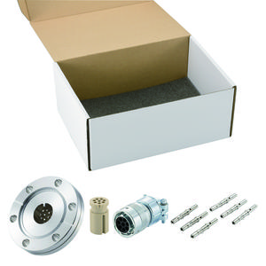 K熱電対 BURNDY 4対 ICF70 フランジ ガイド付き セット(耐熱温度250℃)