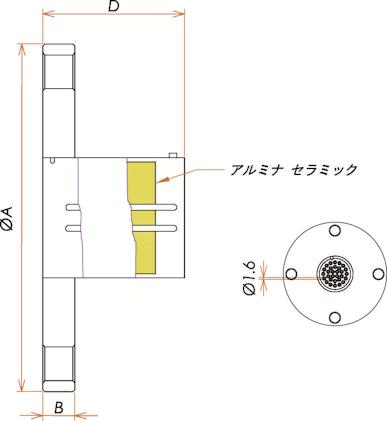 T熱電対 BURNDY 15対 VF40 フランジ ガイド付き admin.label.item.size_image