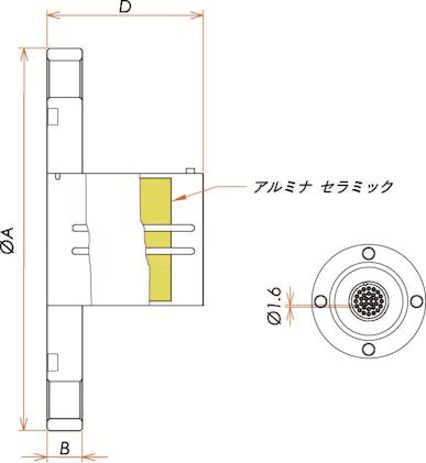 T熱電対 BURNDY 15対 VG50 フランジ ガイド付き admin.label.item.size_image