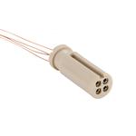 接続部品 真空側 K熱電対 インサート+カプトン被覆ケーブル付 4PIN L=1000