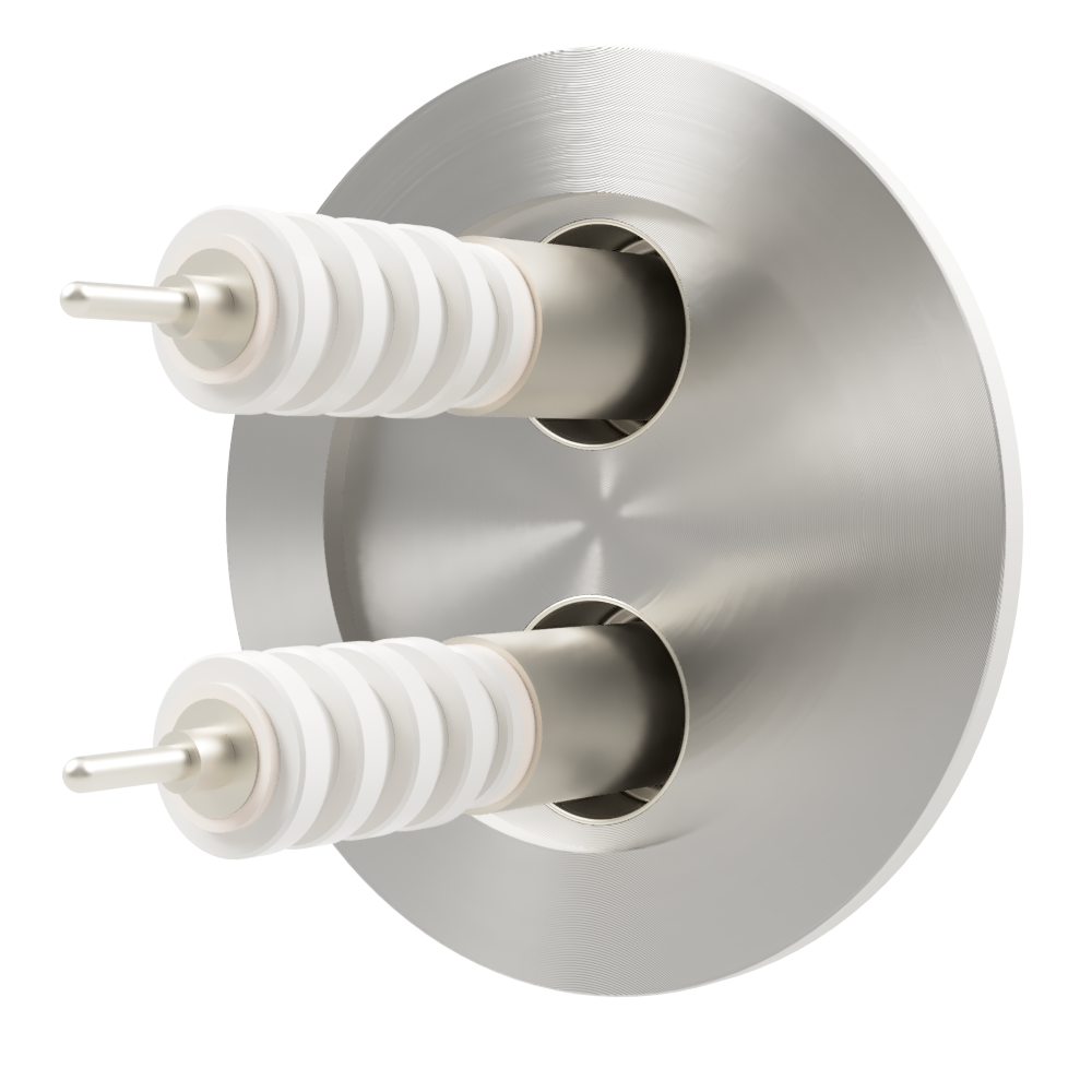 同軸 20kV-SHV-R 2個付き NW/KF50 フランジ