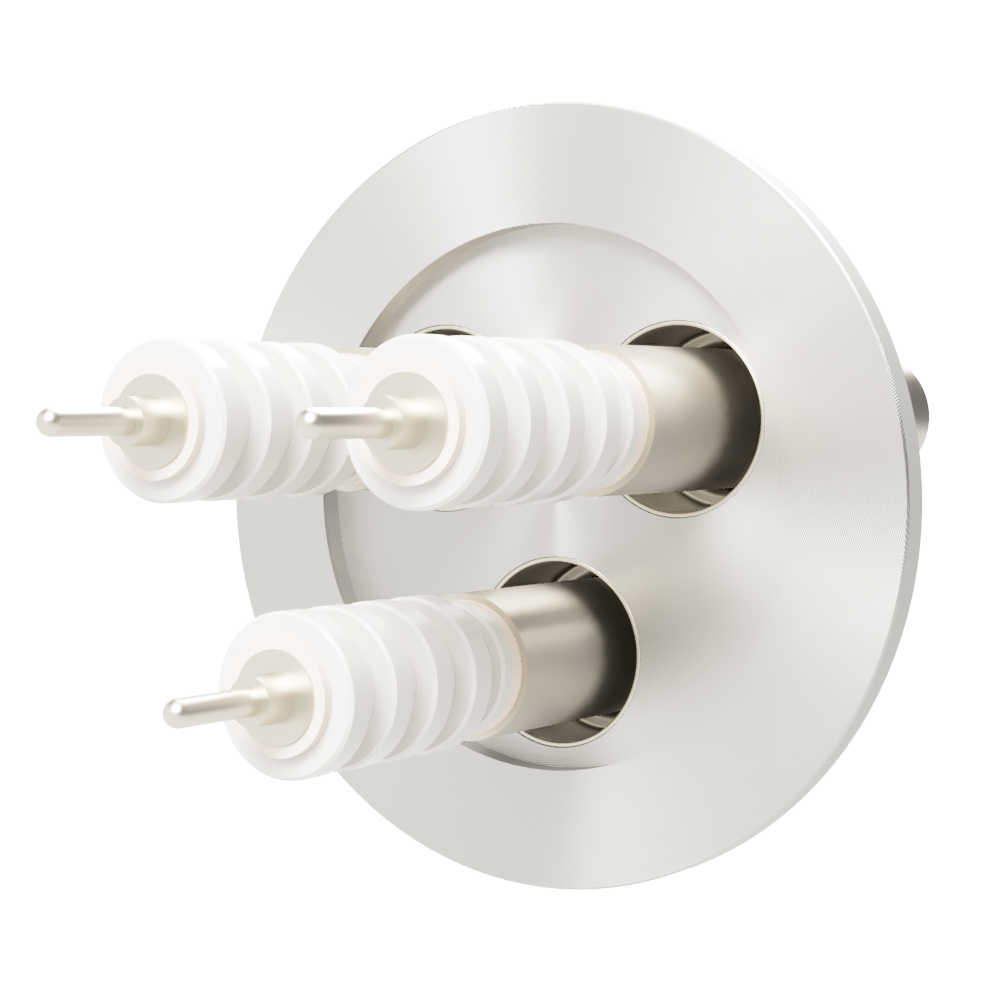 同軸 20kV-SHV-R 3個付き NW/KF50 フランジ
