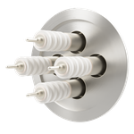 同軸 20kV-SHV-R 4個付き NW/KF63 フランジ