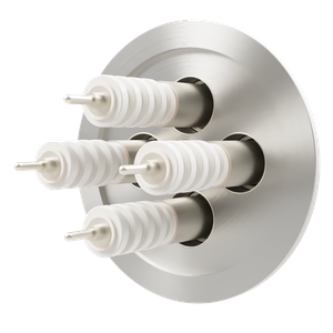 同軸 20kV-SHV-R 4個付き NW/KF63 フランジ