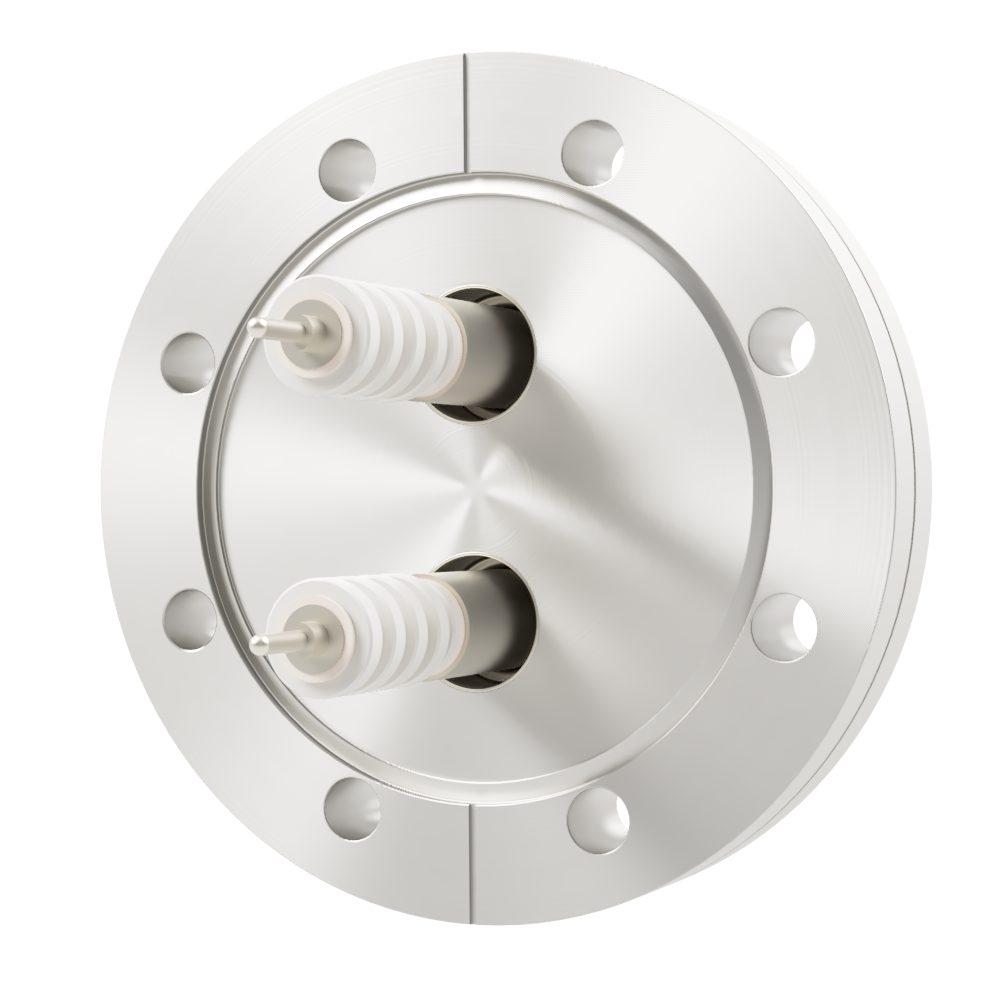 同軸 20kV-SHV-R 2個付き ICF114 フランジ