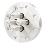 同軸 20kV-SHV-R 4個付き ICF114 フランジ