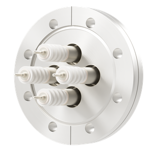 同軸 20kV-SHV-R 4個付き ICF114 フランジ