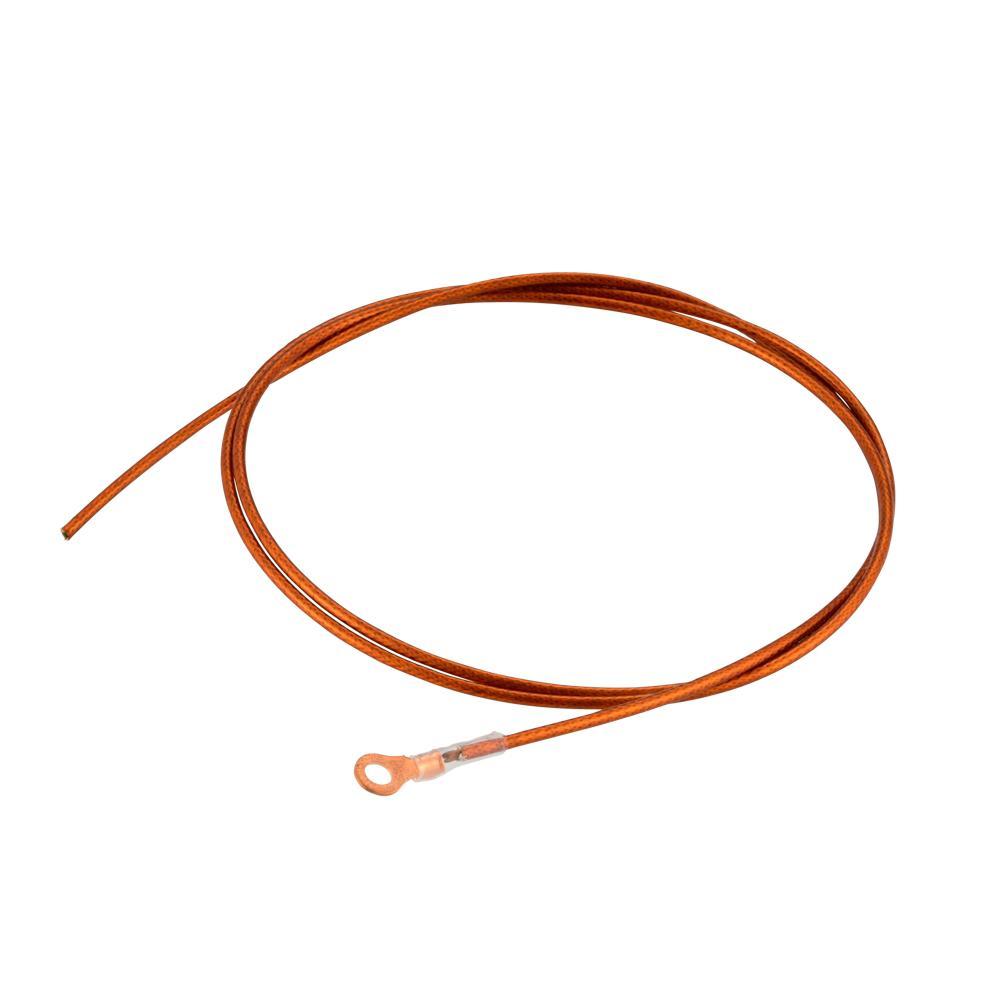 接続部品 真空側 ポリイミド被覆ケーブル付き M4圧着端子 L=1000