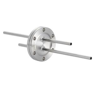 ICF70+1/4 水冷・ガス導入機 大気側：チューブ/真空側：チューブ X2