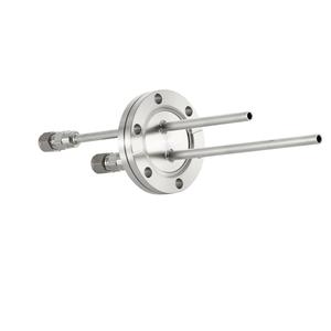 ICF70+1/4 水冷・ガス導入機 大気側：Swagelok®/真空側：チューブ X2