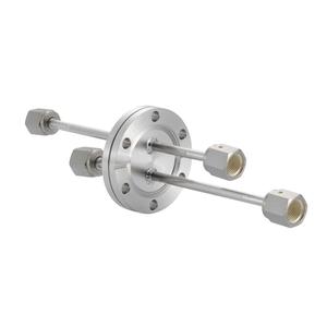 ICF70+1/4 水冷・ガス導入機 大気側：めすVCR®/真空側：めすVCR® X2