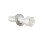 Caps for ICF34 zero length BOLT/WASHER silver plated 100 pairs