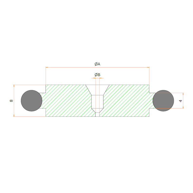 NW25 センターリング ブランクタイプ SUS/Viton 中心穴1mm admin.label.item.size_image