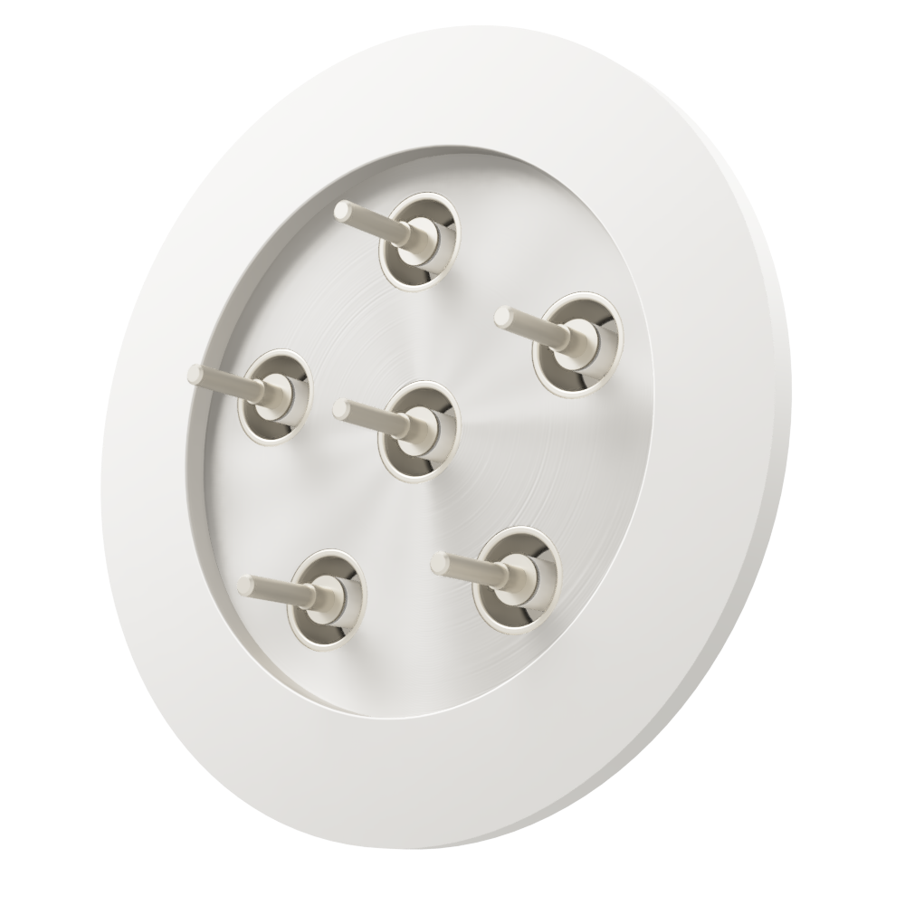 同軸 BNC-R-M2-SCREW 6個付き NW/KF50 フランジ