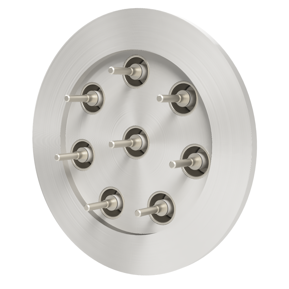 同軸 BNC-R-M2-SCREW 8個付き NW/KF50 フランジ
