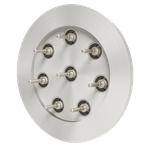 同軸 BNC-R-M2-SCREW 8個付き NW/KF50 フランジ