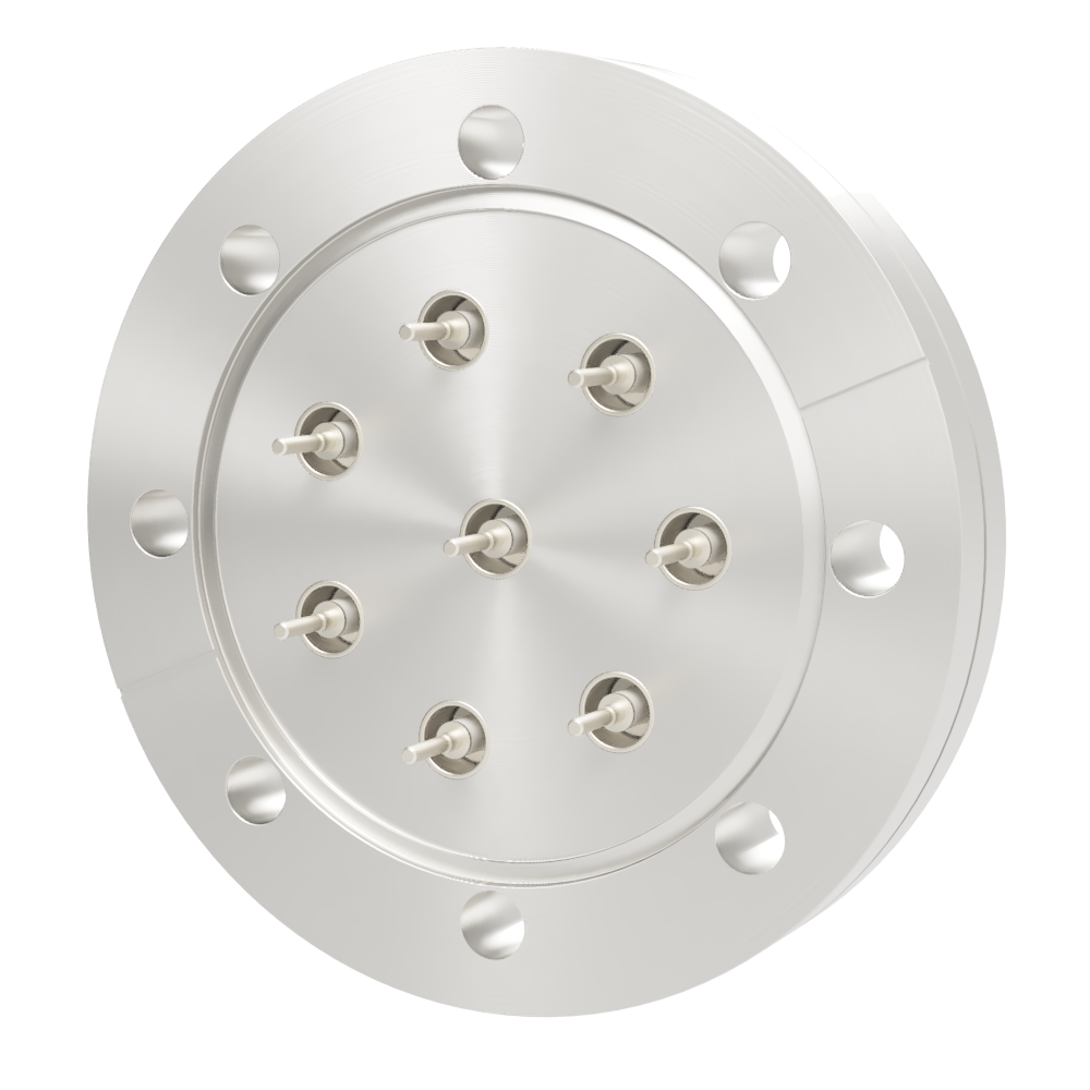 同軸 BNC-R-M2-SCREW 8個付き ICF114 フランジ