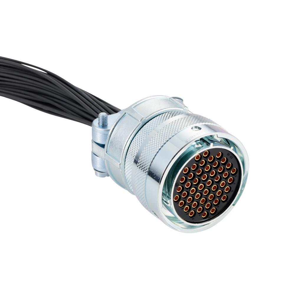 接続部品 大気側 プラグ+ポリエチレン被覆ケーブル付 BURNDY 48PIN L=1000