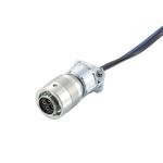 接続部品 大気側 コンビ プラグ+ガラス被覆+PVC被覆ケーブル 1対+2PIN L=5000