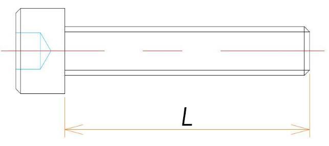 ICF305用 六角穴付き BOLT/NUT/WASHER 36組 寸法画像