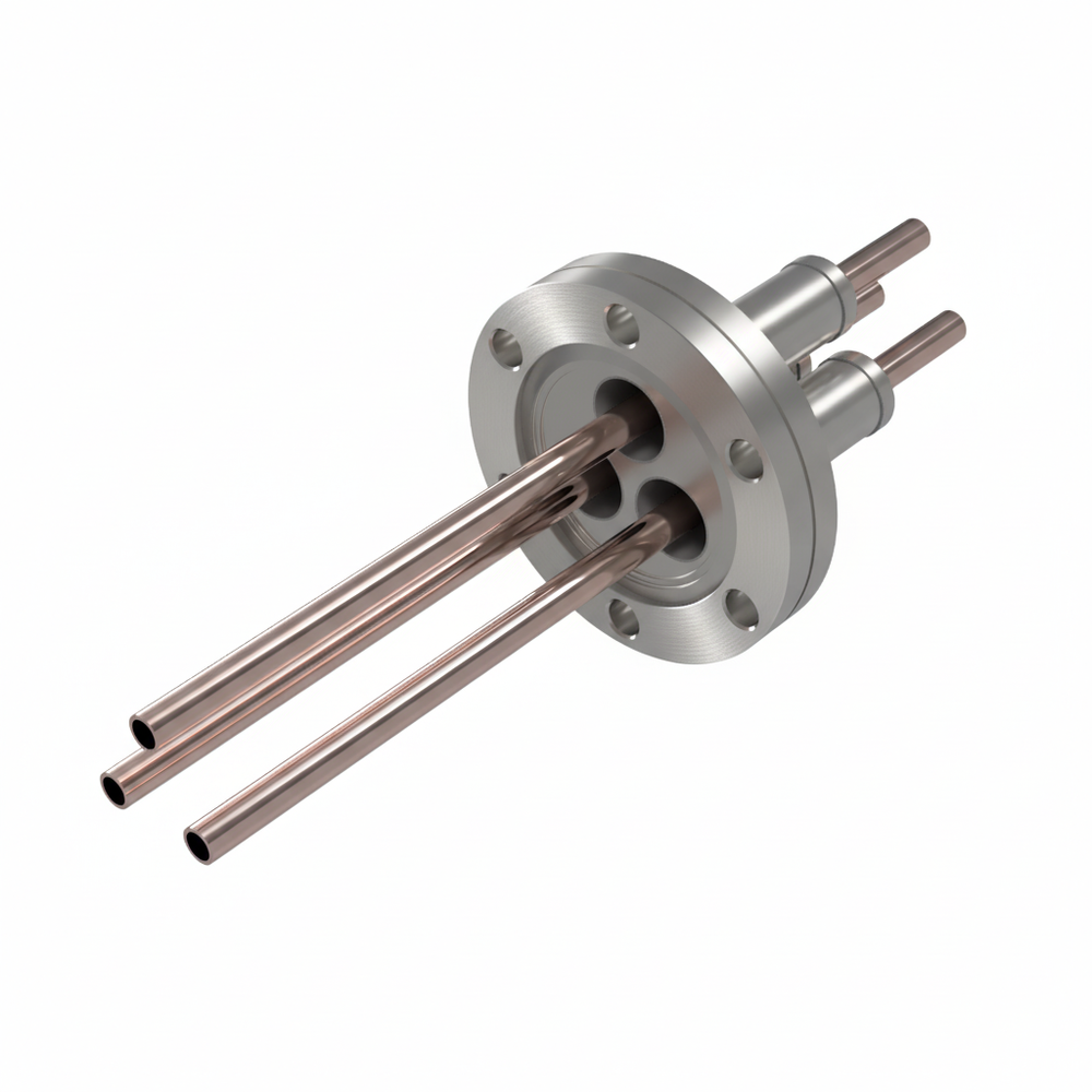 水冷端子 無酸素銅 5 kV 3個付き ICF70 フランジ